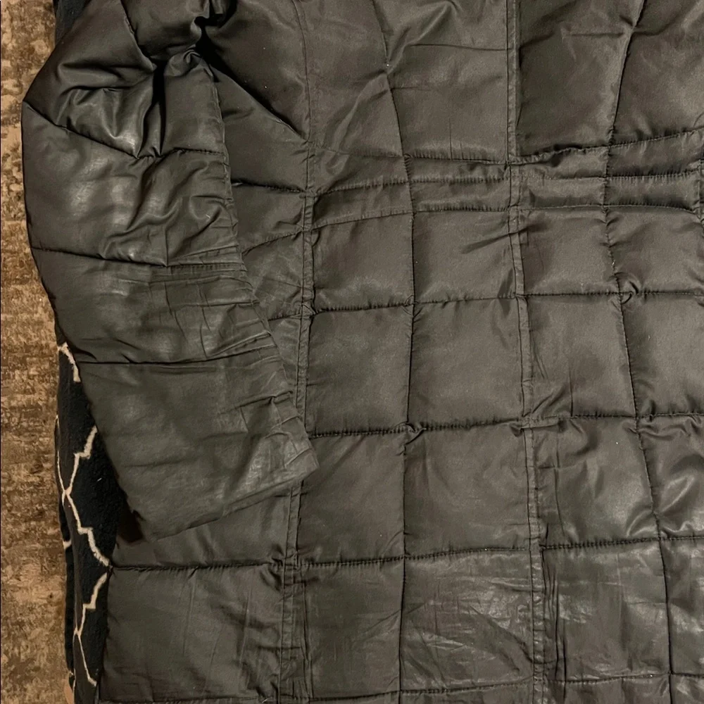 Vince Camuto Black Hooded Parka